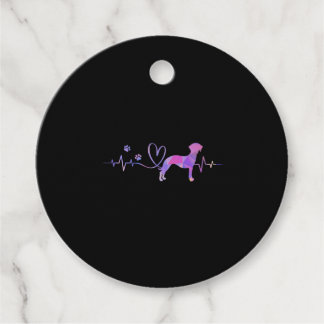 Whippet Heartbeat Favor Tags