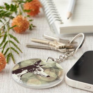 Whippet Keychain
