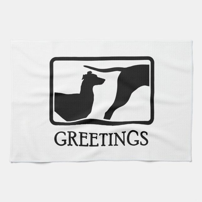 Whippet Kitchen Towel (Horizontal)