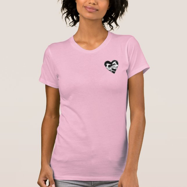 Whippet Love Ladies T-shirt (Front)