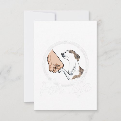 Whippet Lover Gifts Whippet Lovers Sweat RSVP Card