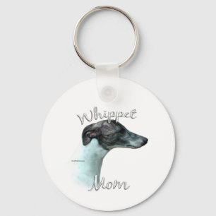 Whippet Mom 2 Keychain