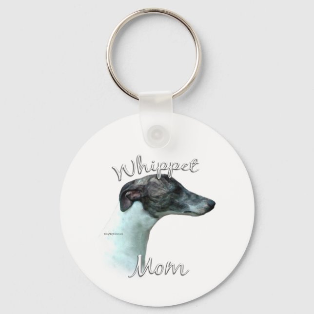 Whippet Mom 2 Keychain (Front)