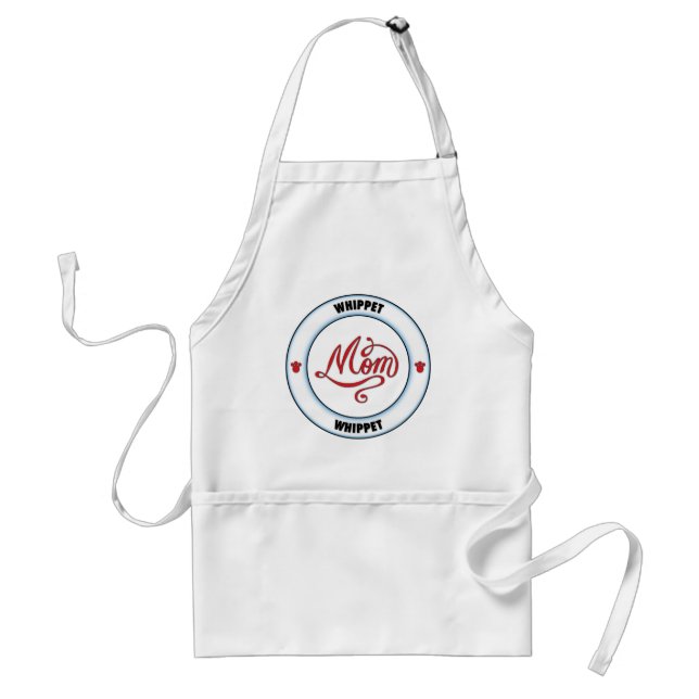 WHIPPET mom Adult Apron (Front)