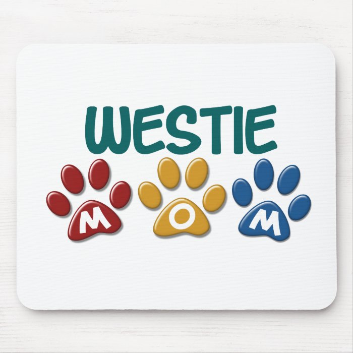 WHIPPET Mom Paw Print 1 Mouse Mats