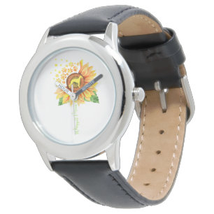 Whippet Mom Sunflower Whippet Lover Watch