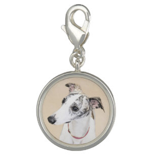 Whippet Painting - Cute Original Dog Art Charm