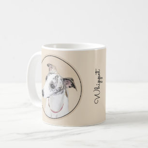 Whippet Painting - Cute Original Dog Art Coffee Mug