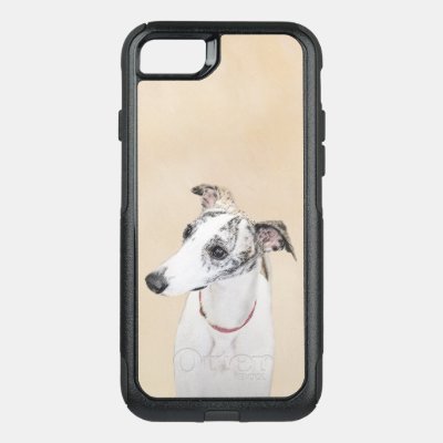 Whippet Painting - Cute Original Dog Art OtterBox Commuter iPhone SE/8/7 Case