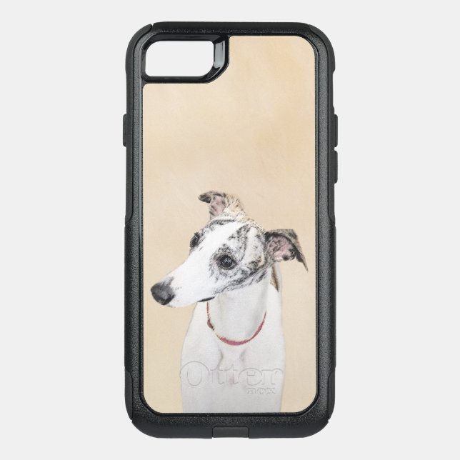 Whippet Painting - Cute Original Dog Art Otterbox iPhone Case (Back)