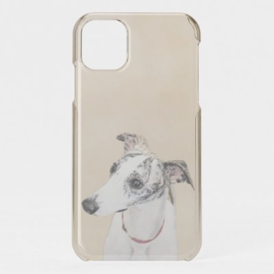 Whippet Painting - Cute Original Dog Art iPhone 11 Case
