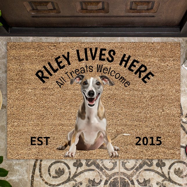 Whippet Personalized Dog Lover Doormat (Creator Uploaded)