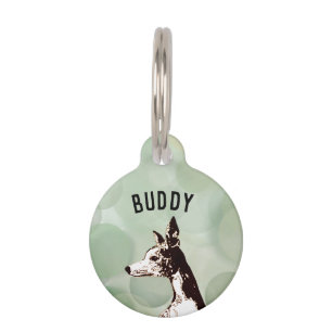 Whippet Pet ID Tag
