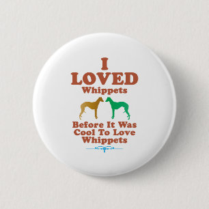 Whippet Pinback Button