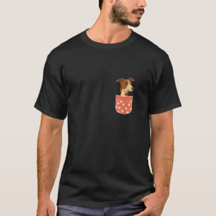 Whippet Pocket Whippet Owner Whippet Mom Whippet D T-Shirt