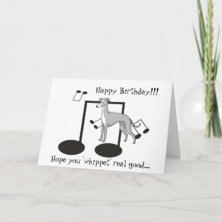 Whippet Pun - Greeting Card