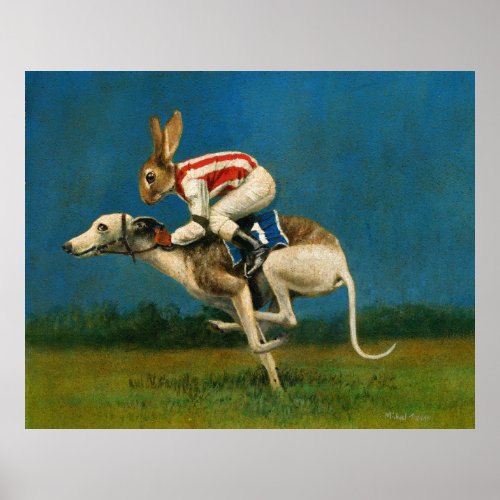 Whippet Racer Print