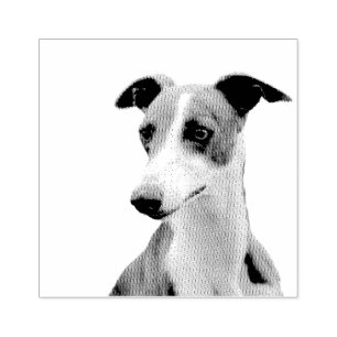 Whippet Rubber Stamp