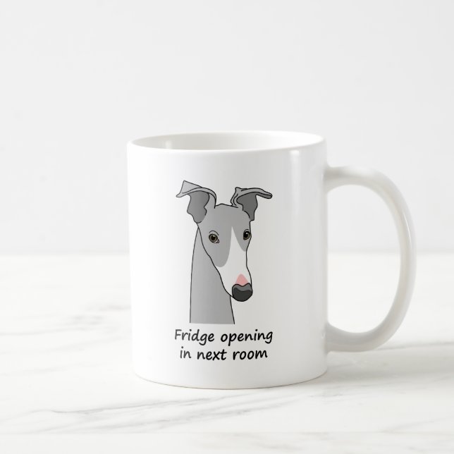 Whippet Semaphore Coffee Mug #1 (Right)