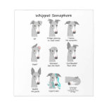 Whippet Semaphore Notepad