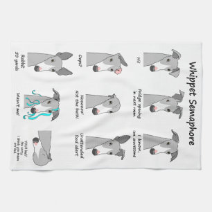 Whippet Semaphore Towel