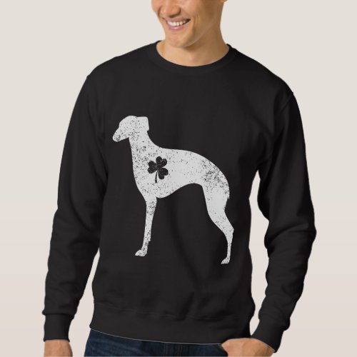 Whippet Shamrock Pet Dog Lover St Patricks Day Gi Sweatshirt