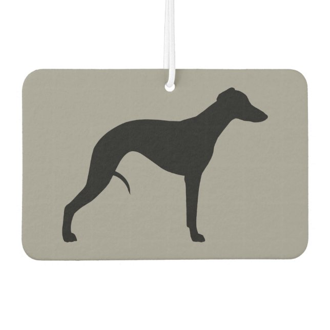 Whippet Silhouette Air Freshener (Front)