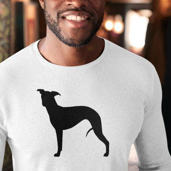 Whippet Silhouette T-shirt by jennsdoodleworld at Zazzle