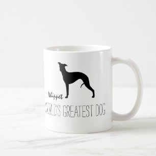 Whippet Silhouette World's Greatest Dog Custom Coffee Mug