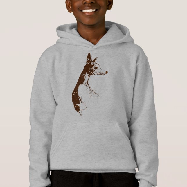 Whippet T-Shirt Hoodie (Front)