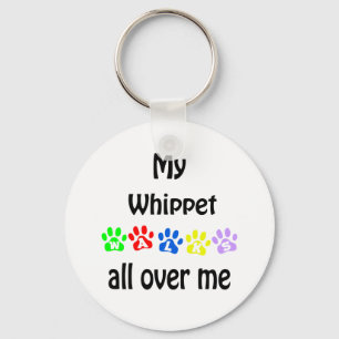 Whippet Walks Design Keychain