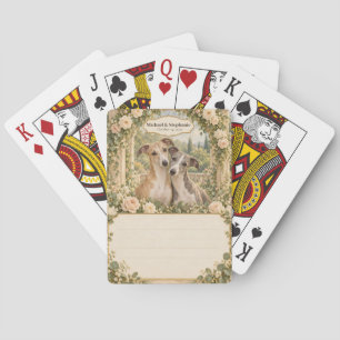 Whippet Wedding Guest Book Signing Deck Poker Cards