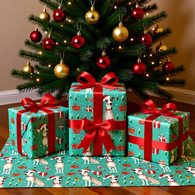 Whippet Whimsy Christmas Tissue Paper (Whippet Whimsy Christmas Tissue Paper)