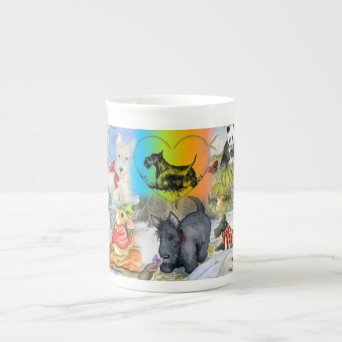 Whippety Wood bone china Specialty Mug Bone China Mug