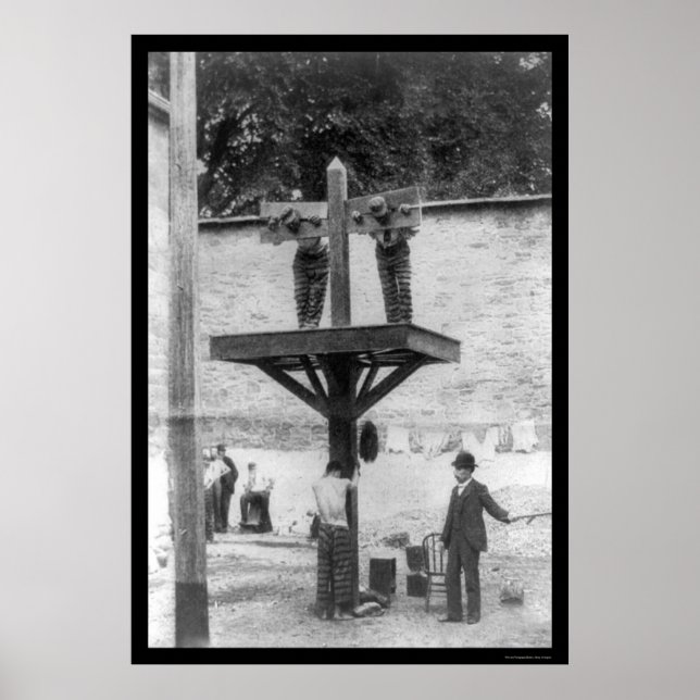 Whipping Post in Delaware 1907 Poster (Front)