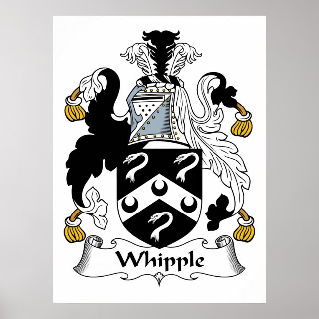 Whipple Family Crest Poster (Front)