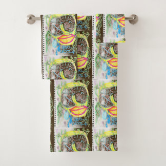 "WHiRL-DROOL$" by thaddeus & crimson's Adam Moyer Bath Towel Set
