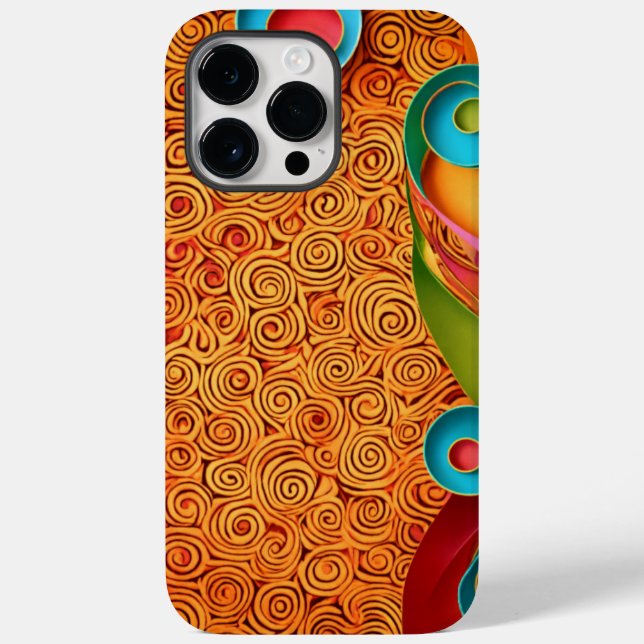 Whirl of Color Patterned Elegance Case-Mate iPhone Case (Back)