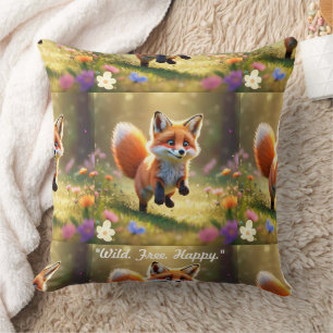 "Whirl of Joy" Throw Pillow