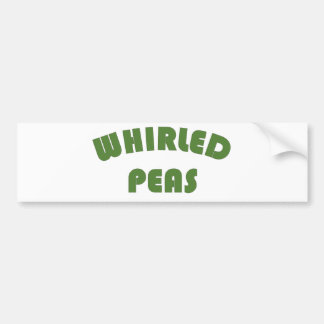 Whirled Peas Bumper Sticker