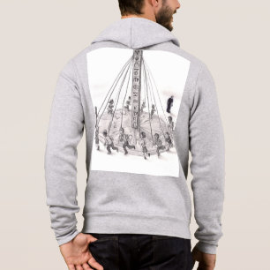 Whirled Worlds. People Running Around Astrology Ma Hoodie