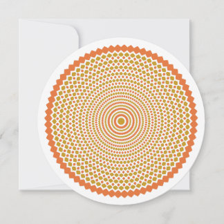 Whirligig Thank Your Card in Orange and Gold