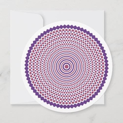 Whirligig Thank Your Card in Violet and Poppy	