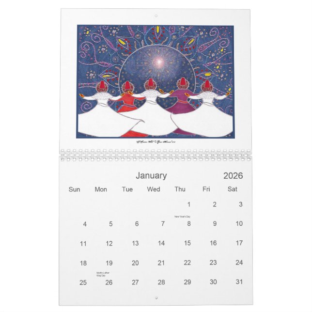 Whirling Art 2011 Calendar (Jan 2026)