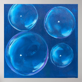 Whirling Bubbles Poster