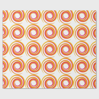 Whirling Colors Spiral Wrapping Paper