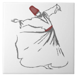 Whirling Dervish - Maroon Red Tile