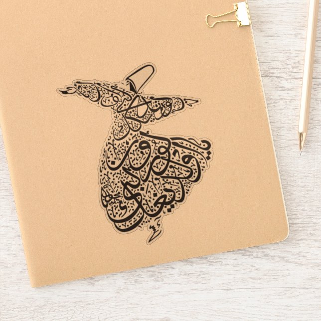 Whirling Dervish Sticker (Notebook)