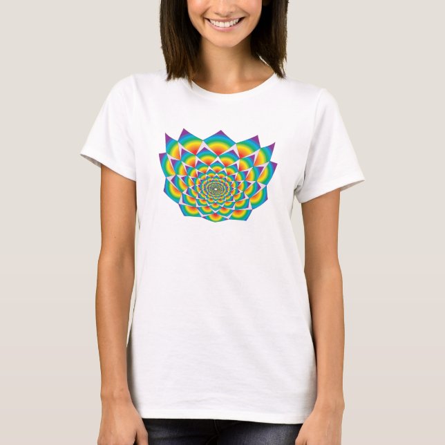 WHIRLING SQUARES - Lotus T-Shirt (Front)