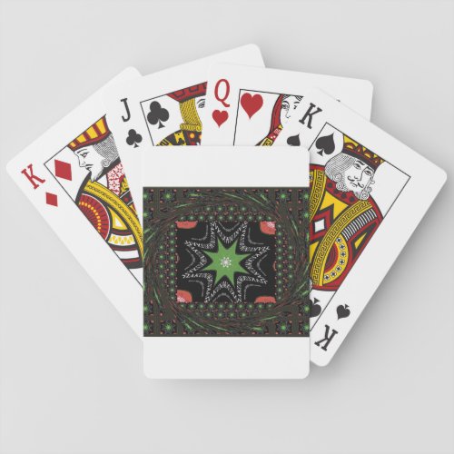 Whirling stars background playing cards
